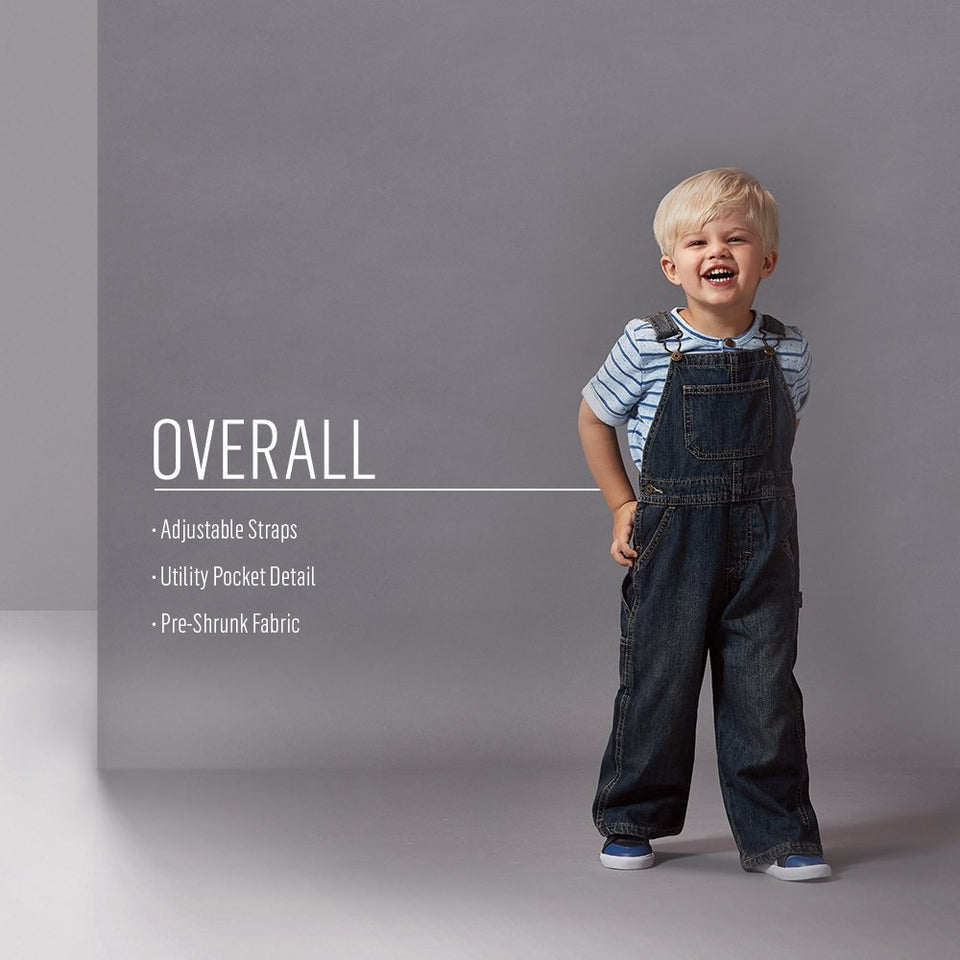 Wrangler Authentics - Overol de Tela Vaquera para niño