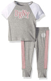 DKNY Conjunto de Playera de Manga Corta y Pijama para Correr para niñas