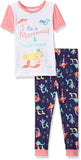 Nautica Conjunto de Pijama de algodón de 2 Piezas para niñas pequeñas