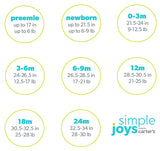 Simple Joys por Carter's Baby Girls 'Infant 4 Piezas Playwear Set